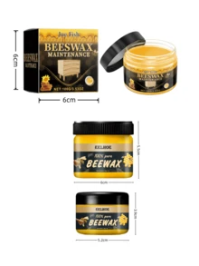 100g/80g/40g Natürliches Bienenwachs Möbelpolitur - poliert, imprägniert, kratzfest, Holzbodenpflege Bienenwachs. Natürliches Bienenwachs nährt Holz intensiv, wodurch es seinen Glanz und sein natürliches Gefühl wiedererlangt. Langanhaltender glänzender Schutz, verhindert Alterung, Trockenheit und Rissbildung. Wasserdicht, schimmelbeständig und entfernt Flecken. Löst Probleme wie Stumpfheit, Trockenheit, Kratzer durch Reibung sowie Feuchtigkeit/Schimmel.