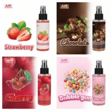 [Dual-Use Car & Home] 100ml Hand Fragrance Spray, Car Air Freshener Fragrance Spray, Long-Lasting Scent, Odor Eliminator For Smoke, Portable Aromatic Deodorizer For Car, Home & Office, Multiple Fragrance Options,Soothe Emotions, Create A Romantic Atmosphere, Vanilla, Bubble Gum, Cherry, Strawberr - 彩色 - 查看 4