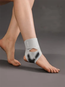 VBOSI 1 Piece Women Men Neoprene Breathable Adjustable Ankle Support Sleeve For Basketball Cycling Running - Xám - Xem 17