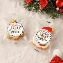 30 Piezas de Etiquetas de Regalo de Navidad - Pegatinas Redondas de 2 Pulgadas para Tarjetas de Navidad, Sellos de Sobres, Adornos (Rojo y Verde)