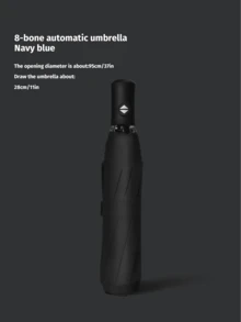 24 Ribs Extra Large Windproof Automatic Umbrella - , Portable, Waterproof Folding Business Umbrella, Suitable For Outdoor Activities And Daily Use - Customizable Umbrella Fabric, Rib Color, English Letter Pattern Design, Button Shape And Color,Mother's Day Gift,Bedroom Decor,Garden,Kitchen Decor,Summer,Beach,Travel Essentials,Room Decor,Squishy,Graduation,Outdoor,Garden,Travel Essentials,Portable Essentials,Beach Essentials,Graduation Season,Commencement,Graduation Ceremony,Graduation Gift,Graduation Present,Graduation Gift,Graduation Present,Congrats Grad,Congratulations Graduate,Valedictorian,Finish School,Graduation Party,Outdoor Essentials,Travel Portable,Hiking Essentials,Camping Essentials,Portable Tools,Summer Essentails,Summer Portable,Umbrella / Compact Umbrella / Travel Umbrella / Windproof Umbrella / Folding Umbrella / Rain Umbrella / Automatic Umbrella / Uv Umbrella / Sun Umbrella /Umbrella - Multicolor - View 13