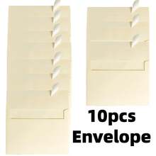 50/10 chiếc phong bì cổ điển thanh lịch, phong bì A6 mờ thích hợp cho đám cưới, lễ đính hôn, ngày lễ tình nhân, sinh nhật, kinh doanh, thiệp mời và thiệp tốt nghiệp, thiết kế thời trang, lễ rửa tội và các dịp đặc biệt khác - Màu be - Xem 6