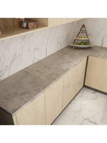 1 Roll Of Retro Cement Contact Wallpaper, Sticky Wallpaper, Removable, Peel And Stick Wallpaper , Wall Decoration, Background Wall DIY Decoration, Cabinets, Dining Tables, Wardrobes, Work Surfaces, Home Decor, Retro Decor, House Decor, Room Decor - Yellow - View 16