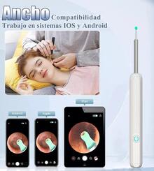 Limpiador Oídos Espiral Con Cámara Endoscopio, Quita Cerilla - Blanco y Negro - Ver 6