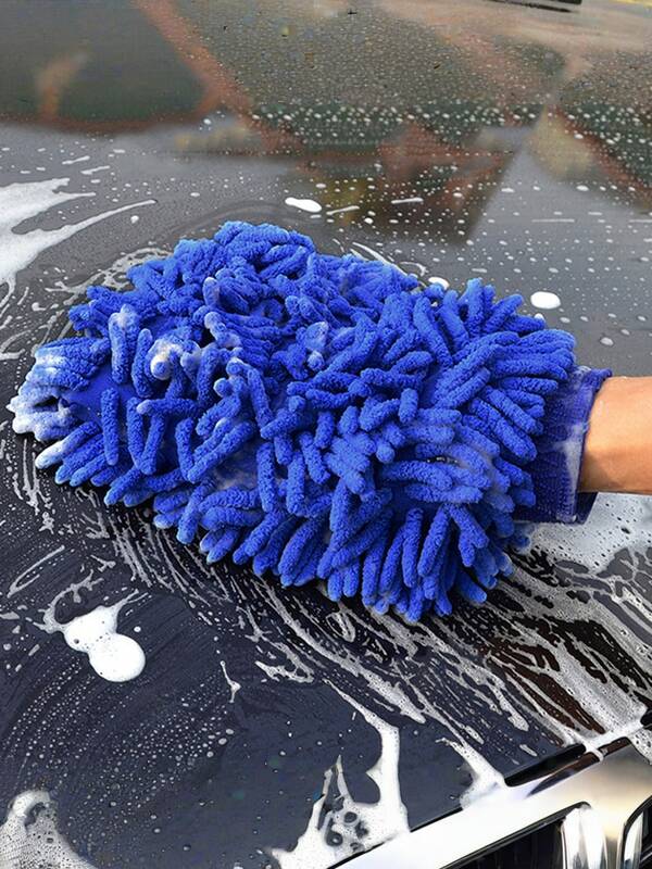 1PC Chenier Microfiber Cleaning Gloves - Suitable For Car Cleaning/Boat Cleaning/Home Cleaning, Super Soft, Super Absorbent And Traceless Cleaning, Ideal For Home Cleaning Tools