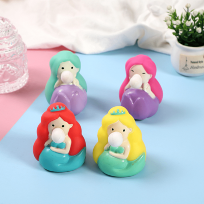 1pc Mermaid Bubble Squeeze Toy - Grape Texture, Slow Rebound, Durable, Stress Relieving For Children/Adults, Perfect For Holidays/Birthdays, Christmas, Christmas Eve Gifts