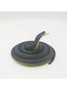 Lifelike Extra Long Green Snake/White Snake/Miniature Black Snake, Soft Rubber Giant White Snake, Soft Rubber Giant Green Snake, Prank Snake, Prank Realistic Cobra, Prank Gadget, Super Long Realistic Snake, Cobra Model, Birthday Gift, Present, Toy - Multicolor - View 10