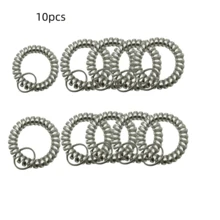 7pcs Small And Convenient Bright Surface Colorful Spring Wrist Coil Keychain, Coil Bracelets Keychain, Coil Keychain, Stretchable Spiral Bracelet Wrist Coil Key Chains(Color Random) Halloween Accessories Teachers Day Christmas Gift Ideas Bag Lanyards With Id Holder Car Accessories Bag Charms Car Friend Sister - Multicolor - View 15