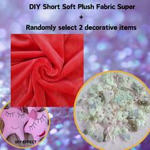 1pc Soft Plush Fabric Material, Suitable For Thanksgiving Decoration, DIY Handmade Home Textile, Applicable To Flannel - Multicolor - View 83