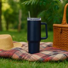 Thermal Bottle With Straw 1200mL - 黑色 - 查看 2