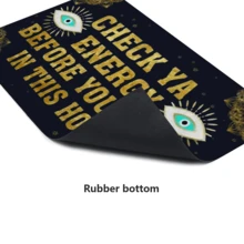 1 pieza Decoración del hogar, Alfombra de gel de sílice con estampado de patrones misteriosos, fácil de limpiar, rectangular impresa en 3D, adecuada para entrada, sala de estar, cocina, dormitorio, pasillo, baño, lavandería - Alfombra de poliéster, adecuada para decoración del hogar interior y exterior