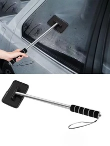 Car Side Mirror Rearview Mirror Wiper, Retractable Windshield Wiper, Car Glass Cleaner With Extendable Handle, Portable Cleaning Tool, Retractable Wing Mirror Wiper Cleaner, Portable Car Window Cleaner Snow Brush, Auto Parts, Car Accessories