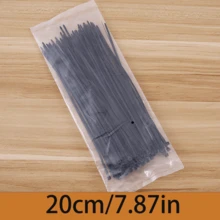 Self-Locking Nylon Tie Wraps, Heavy Duty Plastic Buckle Binding Straps, Black Cable Ties - Black - View 9