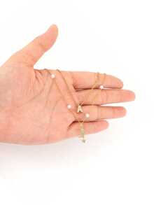 2 Pieces Of Women's Elegant And Personalized Crescent Moon A-Z Letter Necklaces, Suitable For Daily Wear, Vacation Trips, Outings, Shopping, Sightseeing, And Photo Decoration.