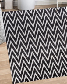 Jacquard Rug 2.00x1.35 Decorative Living Room Bedroom Non-Slip - 黑與白 - 查看 1