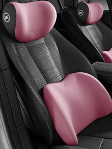 1 Set Of Headrest And Backrest Kit For Car Seats, Relieving Discomfort In The Lower Back And Neck, Essential For Long-Term Driving, Upgraded Comfort In Autumn And Winter, Ergonomic Fit Design, High-Density Sponge Filling, Comfortable Long-Distance Driving, Including 1 Headrest +1 Backrest - Headrest + Backrest - View 14