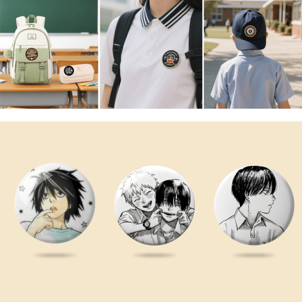 Handsome Anime Boy Pin Badge, Button Brooch, Suitable For Attaching To Clothing, Bags, Stationery Pouch And Hats, Stationery Supplies, Office Decor And Accessories, Halloween Decorations, Interesting Gifts For Friends, Family And Classmates