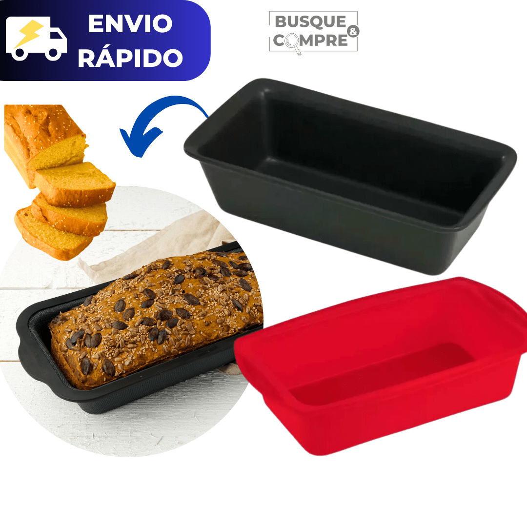 Forma para Pão Bolo Assadeira Molde de Silicone Dobrável Resistente a Temperatura Alta Assadeira