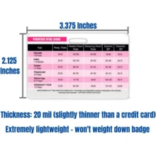 Pediatric Vital Signs Horizontal Badge Card - Excellent Resource For Pediatric Nurses, Nursing Clinicals And RN Students - Great Nursing School Supplies And Accessories - 白色 - 查看 4