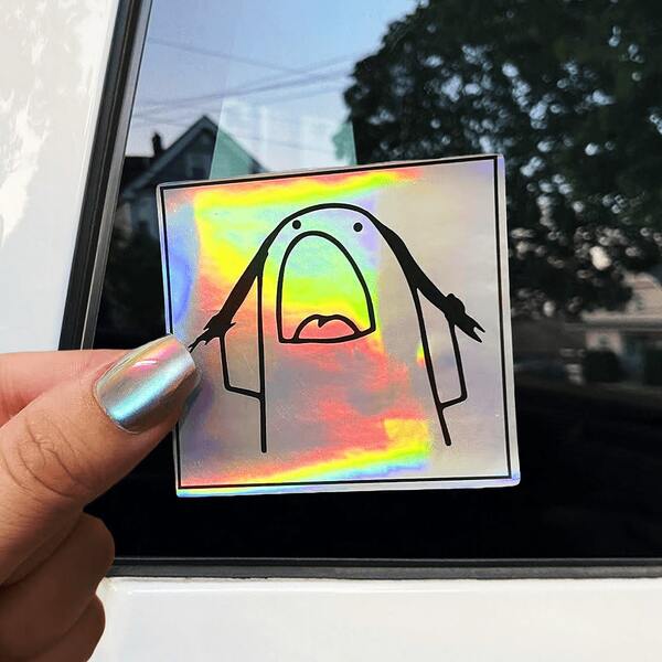 1pc/3pcs Anime Cartoon Character Vinyl Decal - Matte Finish, Asymmetrical Shape, Self-Adhesive, Single Use, For Plastic Surfaces, Humorous Vehicle Emblem