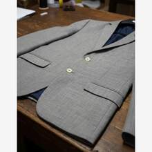 Men's Formal Blazer Melange Premium Luxury - Màu Khaki - Xem 4