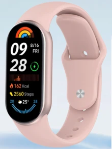 1pc Silicone Band Compatible With Mi Band 10 9 8 NFC Women/Men Replacement Watch Bands,Replacement Bracelet Wristband Soft Quick Release Watch Band Compatible With Miband10/9/8 Smartwatch Accessories