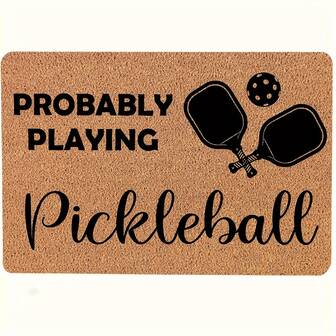 1 件装长方形装饰门垫，可用作浴室地垫，也适用于露台、客厅、卧室、浴室、厨房