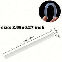 10pcs/20pcs/30pcs Transparent Hot Melt Glue Sticks, 7*150mm, High Viscosity Glue Sticks, For DIY Hot Glue Gun - White - View 5