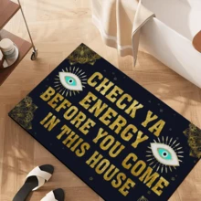 1 pieza Decoración del hogar, Alfombra de gel de sílice con estampado de patrones misteriosos, fácil de limpiar, rectangular impresa en 3D, adecuada para entrada, sala de estar, cocina, dormitorio, pasillo, baño, lavandería - Alfombra de poliéster, adecuada para decoración del hogar interior y exterior