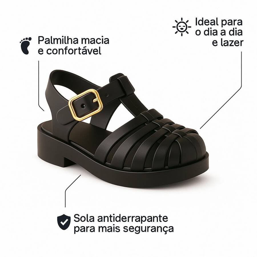 Cute And Comfortable Baby Sandals Last Units Unmissable Promotion! - 黑色 - 查看 1
