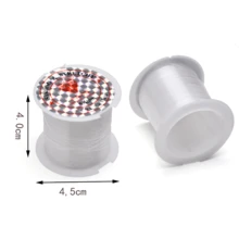 1pc White Elastic Stretch Cord - Transparent Stringing Material Suitable For DIY Bracelets, Necklaces, Jewelry Making - Durable And Sturdy Craft Material, Smooth Texture, Glossy Finish, Shiny Appearance