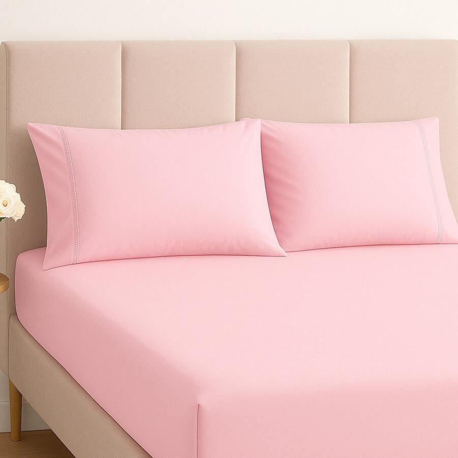 400 Thread Count Premium Bedding Set With Stick Stitch Finish - ROSA - View 1