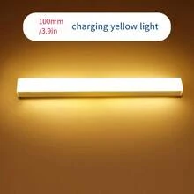 1 件 USB 可充电 LED 运动传感器灯，磁条灯，适用于橱柜、衣柜、卧室、小夜灯，暖光/白光，3 种色温可调 - 多色 - 查看 10