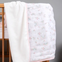 Microfiber Blanket With Papi Soft Printed Diaper 1.10m X 85cm 01 Unit - Màu Hồng baby - Xem 1
