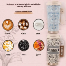 500ml Stainless Steel Coffee Cup, Reusable Stainless Steel Water Bottle, Leak-Proof Insulated Glass Cup With Lid And Straw, Suitable For Outdoor, Camping, Travel, Sports, Daily Hydration, Stylish Water Bottle, Durable Water Container