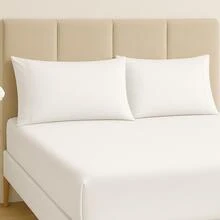 400 Thread Count Premium Bedding Set With Stick Stitch Finish - 白色的 - 查看 2