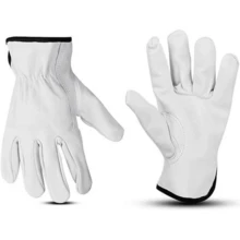 Goatskin Leather Work Gloves – Durable Impact-Reducing Safety Gloves For Industrial And Home Use
