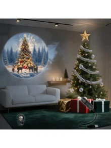 1 pièce Mini projecteur USB flocon de neige/Père Noël avec lumière LED, convient pour l'éclairage d'ambiance de la maison, la décoration de la pièce, les cadeaux muraux, l'éclairage des fêtes, la décoration de Halloween et de Noël. Décoration de Noël, décoration de sapin de Noël, cadeaux, décoration de Thanksgiving, mariage, décoration d'intérieur, décoration d'automne, décoration d'anniversaire, fournitures de fête, décoration intérieure et extérieure, décoration de festival, décoration d'Halloween, décoration murale, ornements d'Halloween - Noir - Voir 6