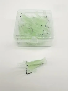 10pcs/20pcs Glow-In-The-Dark Shrimp Soft Plastic Lures With Hooks - Realistic Freshwater & Saltwater Fishing Bait, Ideal For Night Fishing To Catch Bass, Trout, Crappie, Redfish - Multicolor - View 6