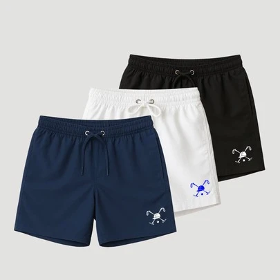 KIT 3 SHORT POLO PLAY BERMUDA MAURICINHO TACTEL ELASTANO ESPORTIVO ACADEMIA VERÃO DRY FIT