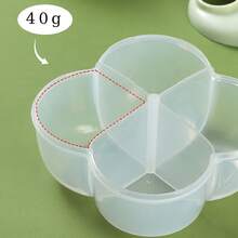 1 pieza Dispensador de leche en polvo de 4 compartimentos, Caja portátil de leche en polvo con trébol, Contenedor de leche en polvo para uso al aire libre, Divisor de leche en polvo para recién nacidos, Adecuado para viajes diarios - Multicolor - Ver 9