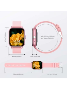 Reloj Inteligente con Llamadas Inalámbricas | Pantalla Táctil HD de  | Compatible con Sistemas IOS y Android | Configuración para Fondo del Dial | Ideal como Regalo Festivo, Recordatorio de Mensajes, Juegos, Música entre otras funciones, Control Musical en el Reloj, Rastreador Diario de Actividades, Diseño Elegante Smartwatch, Teconología Portátil Moderna, Cargable Recargable, Dispositivo Duradero e Innovador, Multifuncionalidad Total, - Rosa - Ver 6