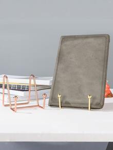 1 件 [铁画架] 现代铁板架画架展示架 - 桌面金属画架 - 金色铁画架用于展示图片、相框、书籍、装饰盘、牌匾