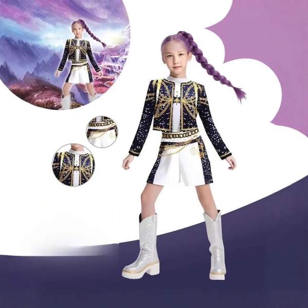 Costumi cosplay K-Pop, costumi da cacciatore di streghe di Halloween, costumi di scena