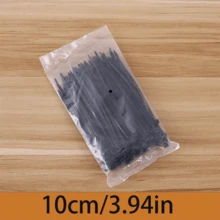 Self-Locking Nylon Tie Wraps, Heavy Duty Plastic Buckle Binding Straps, Black Cable Ties - Black - View 7