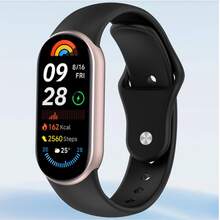 1pc Silicone Band Compatible With Mi Band 10 9 8 NFC Women/Men Replacement Watch Bands,Replacement Bracelet Wristband Soft Quick Release Watch Band Compatible With Miband10/9/8 Smartwatch Accessories