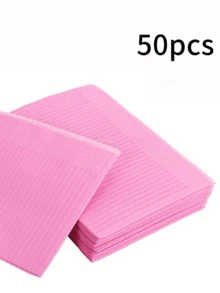 5/25/50pcs Disposable Nail Pad - Foldable Acrylic Practice Paper, 3-Layer Waterproof Cleaning Mat, Suitable For Salon And Home Use, Odorless Paper Towel, For Nail Art And Manicure, Nail Art Supplies | Foldable Nail Pad | Waterproof Mat