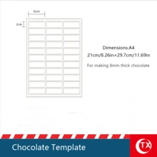 A4 Acrylic Chocolate Printing Template. Provides 3mm, 5mm, 8mm Thickness Options, And Offers Acrylic Mold Base Selection. The Base Provides Matching Clamps For Stable Use. Customizable Logo Template, Personalized Chocolate Printing Template. - White - View 17
