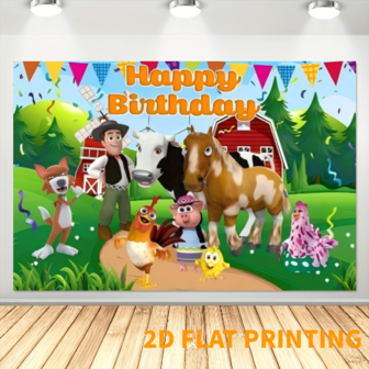 2D 单件生日派对装饰 - 恐龙与蛋糕场景背景，绿色与粉色主题，适合 3 岁生日派对装饰，照片亭横幅，易于悬挂的涤纶面料横幅，有趣的恐龙设计，生动的印刷质量，2D 平面