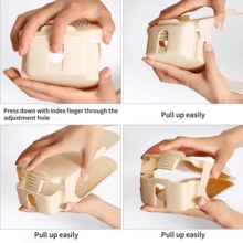 2 Pieces Modern Adjustable Double Layer Plastic Shoe Rack, Stand Alone Shoe Rack, Double Layer Shoe Rack For Wardrobe Organization, Plastic Space Saving Slot Organizer, Upper Double Layer Integrated Shoe Rack With Adjustable Home Storage Box - Multicolor - View 7